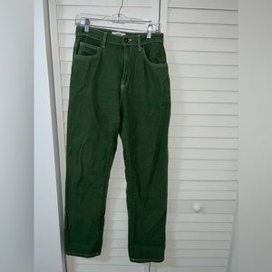Cotton on green jeans
